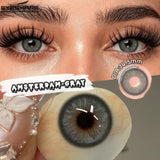 1Pair New Colored Contact Lenses Natural Brown Eye Lenses Blue Eye Lenses Fashion Beauty Contacts Gray SoftLens Yearly
