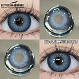 1 Pair Fashion Colored Contact Lenses Popular Natural Gray Brown Beauty Pupils Blue Eyes Lens Yearly Blue Eyes Contact
