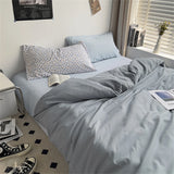 Hot Bedding Set Bedroom Decor Washed Cotton Double Duvet Cover Set Duvet Cover Flat Sheet Quilt Cover Pillowcase Home Textiles