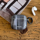 Simple Style Graphite Grey Gloss Soft Protective Case for AirPods 1 or 2 Pro 2 4 3nd Generation Earphone Fundas Shockproof Coque