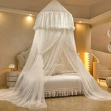 1PC Mosquito Net Top Hook Encrypted Mesh Lace Patchwork Hanging Net Canopy Quick Installation Anti-mosquito Bed Cover Curtain