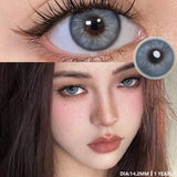 1Pair Colored Contact Lenses for Eyes Natural Contact Lenses Cosmetic Makeup Blue Eye Lenses Green Lenses Gray Contacts