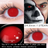 2pcs Cosplay Colored Contact Lenses Anime Blue Red Eyes Lenses Halloween Green Makeup Eyes Contact Crazy Lens Yearly