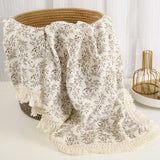 Cotton Muslin Baby Swaddle Blanket Tassel Receiving Blanket for Newborn Baby Items Bedding Swaddle Wrap Babies Stroller Cover