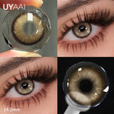 2pc Colored Contact Lenses Natural Eyes Brown Color Lens Real Iris Green Pupils Blue Eyes Lenses Cosmetic Lens Makeup Gray
