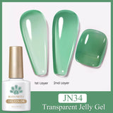 10ml Blossoming Gel Nail Polish Clear Watercolor Spreading Effect Functional Gel Easy To Apply Nail Art Design Home