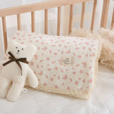 Spring Summer Baby Comforter Soft Cotton baby quilts Gauze Quilted Blanket for Newborn Floral Print Kindergarten Kids Bedding