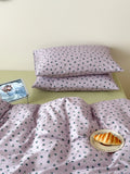 Cute Rabbit Cartoon Pure Cotton Bedding Set Dormi Waed Cotton eet Cover Quilt Cover Tee Four Piece Set Student Dorm...