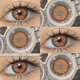 1pair Natural Colored Contacts Lens Blue Lenses Green Contacts Soft Beauty Makeup Pupils Brown Contact Lenses for Eyes