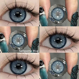 1 Pair Colored Contact Lenses for Eyes Doll Eye Cosmetics Blue Contact Lenses Fashion Lens Eye Makeup Yearly Use