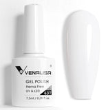 Nail Gel Polish 7.5ml HEMA/TPO FREE Red Sparkle Sequin Gel Nails Beautiful Semi Permanent Soak Off UV LED Gel Polish
