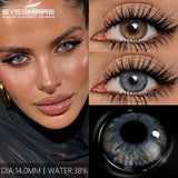 1Pair Colored Contact Lenses for Eyes Blue Lenses Gray Pupils Green Eye Natural Lenses Fashion Beauty Contacts Yearly