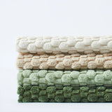 1pc Soft Boho style modern double-sided design pillows cover, Farmhouse Neutral Decorative Home Decor Striped Corduroy Square