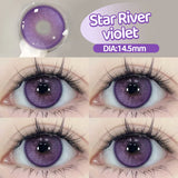 2pcs/pair Cyber Series Halloween Colored Contact Lenses for Makeup Eyes Big Pupils Red Contact Lenses Brown Lens Myopia