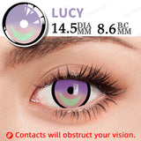 1 Pair Halloween Cosplay Contact Lenses Yellow Cat Eyes Black Lenses Cosplay White Lenses Purple Anime Lenses