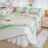 New Latex Summer Mat Summer Quilt Four-Piece Washable Summer Fabric Cooling Mattress Dormitory Soft Seat