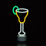 Chi-buy LED Neon Table wine glass USB Powered Neon Signs Night Light 3D Wall Art Bedroom Living Room Decor Lamp Signs