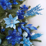 6/12Pcs Artificial Flowers Berry Branches Chritsmas Tree Decoration For Home Decor Xmas New Year Party Supplies Gift Accessories