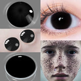 2pcs Halloween Color Contact Lenses for Eyes Anime Cosplay Eye Lenses White Lenses Multicolored Eye Lenses Black Lenses