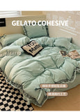 Bedclothes Lace Style Bed Sheets Set Skin-friendly Bedding Set Single Double King Duvet Cover Bed Linen Set For Girls