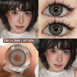 1 Pair Blue Colored Contact Lenses for Eyes Natural Brown Contact Lenses Fashion Lenses Brown Eye Lens Softlenses