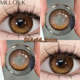 Brown Contact Lenses with Prescription 2pcs Colorful Korean Fashion Lenses Yearly Makeup Contact Lens Beauty Pupils