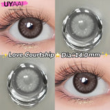 1 Pair Yearly Beauty Fashion Lenses Colored Contact Lenses for Eyes Blue Eyes Lenses Natural  Gray Lens Brown Lens