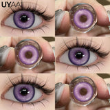 2pcs Halloween Colorful Contact Lenses Anime Cosplay Eye Lenses multicolored lenses Lenses White Black Red Lenses