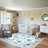 Fresh Elegant Living Rooms Floor Mat Floral Print Home Decoration Rug Non-slip Machine Washable Coffee Table Floor Mats 러그 Ковер
