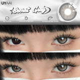 1 Pair Yearly Use Color Contact Lenses for Eyes Natural Look Brown Eye Lenses Beauty Pupils Gray Lens Eyes Cosmetic