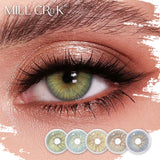 Colored Contact Lenses for Eyes 1Pair Lenses Brown with Diopters Degree Blue Eyes Lens Gray Pupils Fast Ship