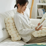 Square Knot Stuffed Cushion Nordic Aesthetic Pillow Decorative Plush Pillow Office Sleeping Floor Windowsill Back Cushion Decor