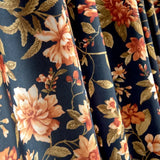 1PC Retro American Pastoral Large Floral Cotton and Linen Hand-painted Printed New Arrivals Bedroom and Living Room Curtains
