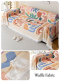 Chenille Sofa Towel for living room French Style home decoration Sofa Cover Couch Cover Tassel edge Waffle cushion