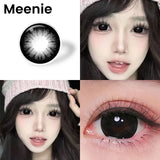 16mm Big Eye Black Super Size Plus Black Lenes Anime Cosplay Cute Color Soft Lenses Halloween Lens Crazy Contact Lenses