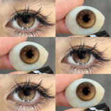 2pcs/Pair Contact Lenses Fast Shipping Big Black Lenses for Eyes Beauty Pupils Comestic Eye Color Lens 14.5mm/14.2mm