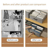 Household Clothes Storage Box Double Row Grid Fabric Storage Box Foldable Drawer Style Wardrobe Portable Storage Layered Storage