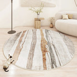 Modern Minimalist Rugs for Bedroom Large Area Living Room Decoration Round Carpet Thickened Non-slip Mat Home Plush Lounge Rug