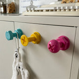 Screws Adhesive Hooks Creative Hooks Wall Hooks Clothes Hooks Behind Doors Strong Adhesive No Punching Children's Cute Hooks