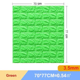 10 Pcs 3D Peel and Stick   Wall Stickers Home Decor Living Room Waterproof Foam Vinyl PVC 70X77CM Self Adhesive Panels Wallpaper