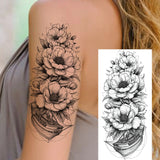 1 Sheet Beautiful Butterfly Flowers Temporary Tattoos For Women Girls Waterproof Fake Tattoos Floral Animals Temp Tatoo Stickers