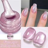 10ml Only Green Glass Bead Cat Magnetic Gel Nail Polish Guava Soda Grape Iced Crystal Salon Soak Off Gel Manicure
