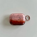 Pink Brown Gradient Transparent Splashing Ink Design Soft Cover Case for Airpods 1/2/3/4 Pro 2nd Fashion Simplicity Style Coque