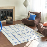 Retro Checkerboard Rug Living Room Large Area Carpet for Bedroom Home Decor Fluffy Soft Plush Carpets Study Lattice Lounge Rugs