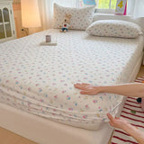 Spring/Summer 2025 Single Item Bed Hat Class A Cloud-sensing Cotton Double-layer Yarn Mattress Cover Printed Cartoon Bedspread