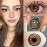 2PCS Natural Blue Contact Lenses for Eyes with Prescription Beauty Pupils Contact Lens Cosmetics Fast Shipping Yearly