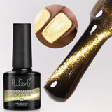 7.5ml Golden Gradient Cat Eye Nail Polish Gel Phototherapeutic Gel Soak Off Nail Magnetic Gel Polish Nail Art DlY