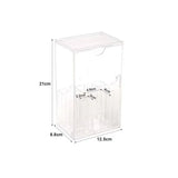 Clear Acrylic Makeup Brush Holder - Adjustable Desktop Organizer for Cosmetics, Storage Box with Multiple Compartments