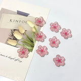 7pcs Pink Cherry Blossom Magnets, Cute Decorative Fridge Magnets for Office Whiteboard, Lockers, Dishwashers Kitchen Home Decor