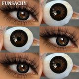 1 Pair Natural Color Contact Lenses for Eyes Brown Lenses Colorcon Korean Lens Yearly Beautiful Grey Eyes Big Black Len